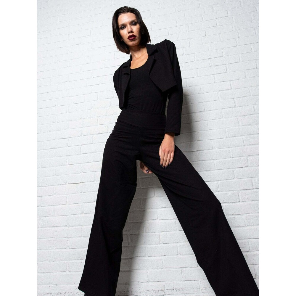 Rock N Karma World Pants NWT Black Wide Leg 4274 Womens Size XS